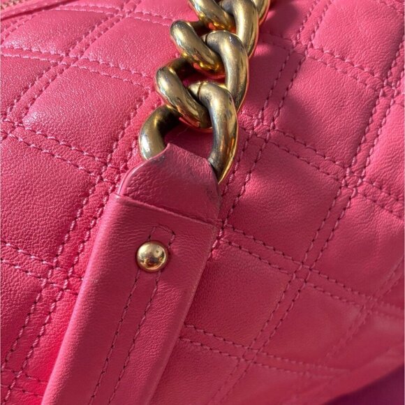 Marc Jacobs Pink Quilted Leather The Stam Bag, Luxury Oversized Rare Barbiecore‎ - Picture 10 of 16